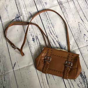 Brighton small tan leather purse/clutch